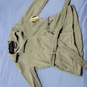YMI peacoat with hood. Never worn. Size small.